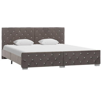 Bedframe Fluweel 180 x 200 cm Grijs
