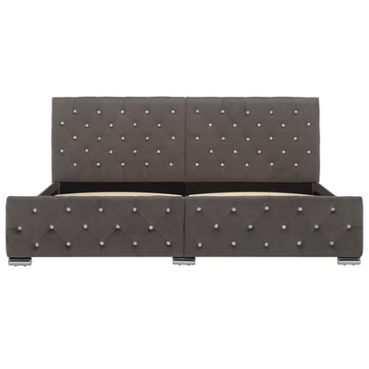 Bedframe Fluweel 180 x 200 cm Grijs