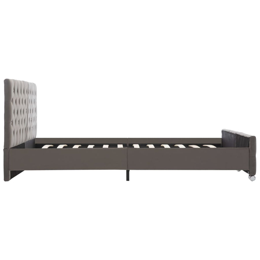 Bedframe Fluweel 180 x 200 cm Grijs