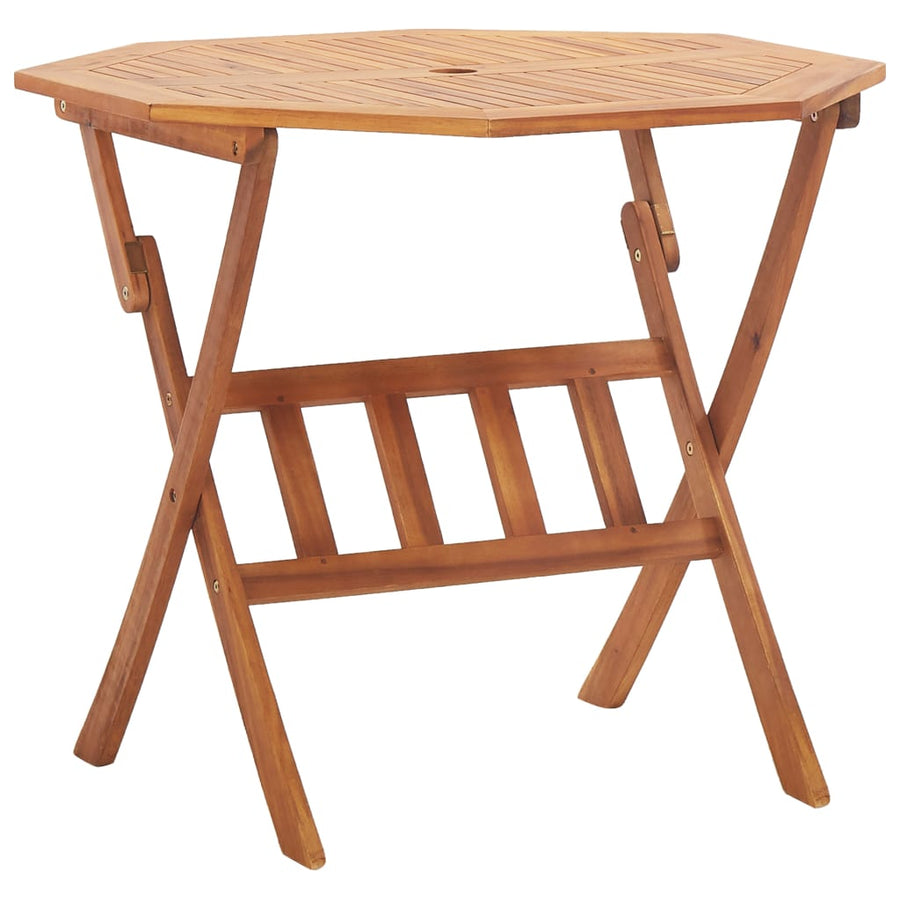 Tuintafel inklapbaar 90x75 cm massief acaciahout