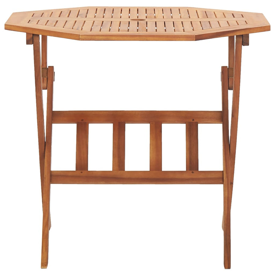 Tuintafel inklapbaar 90x75 cm massief acaciahout
