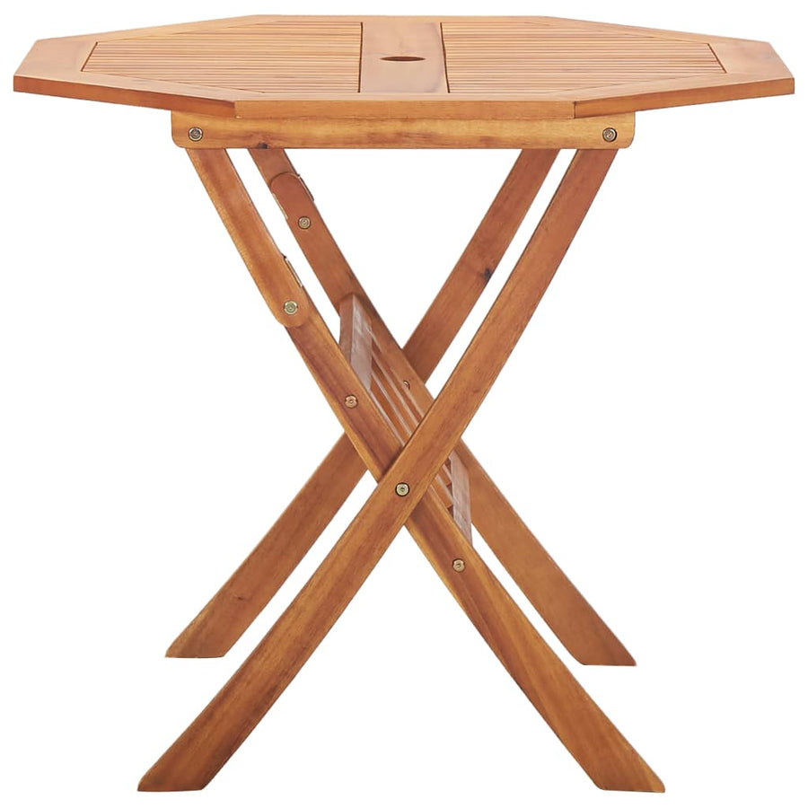 Tuintafel inklapbaar 90x75 cm massief acaciahout