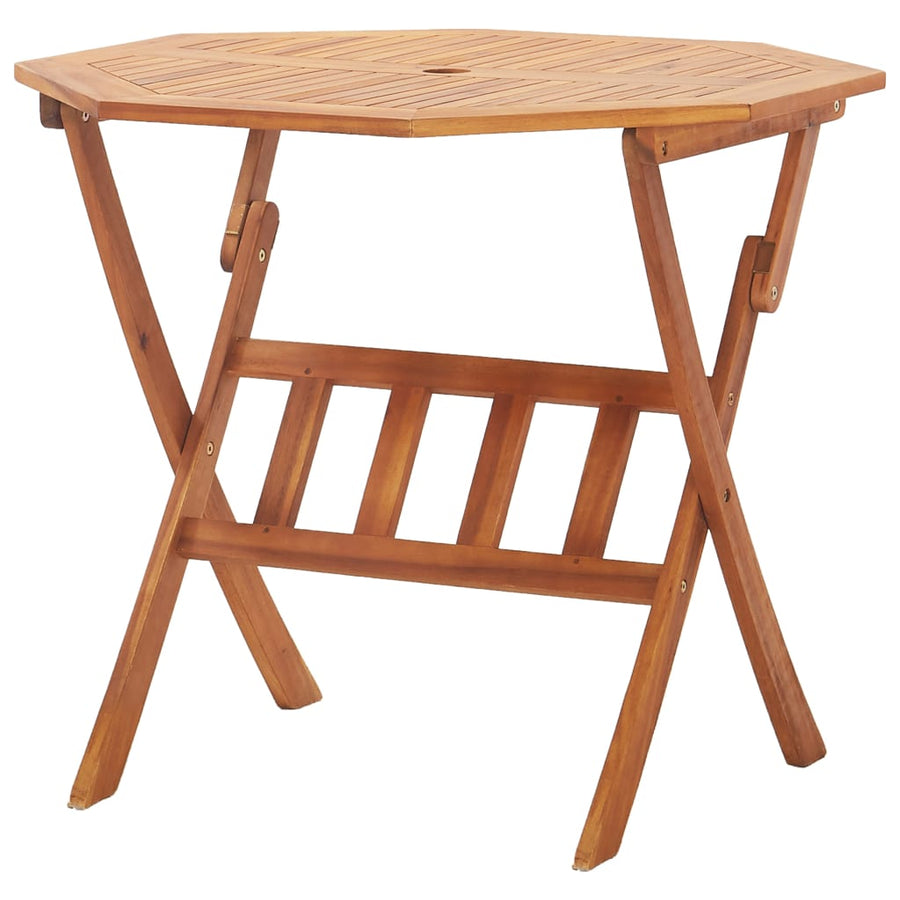 Tuintafel inklapbaar 90x75 cm massief acaciahout