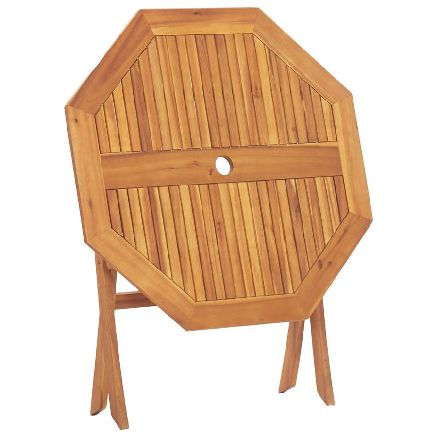 Tuintafel inklapbaar 90x75 cm massief acaciahout