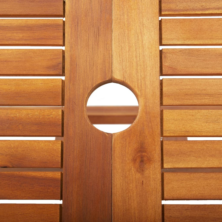 Tuintafel inklapbaar 90x75 cm massief acaciahout
