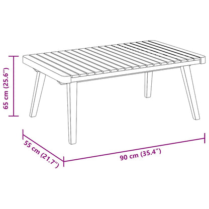 Tuintafel 90X55X35 Cm Massief Acaciahout 1