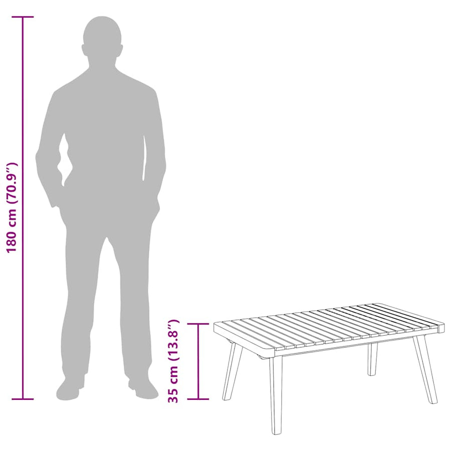 Tuintafel 90X55X35 Cm Massief Acaciahout 1