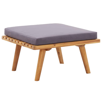 6-Delige Loungeset Massief Acaciahout 1 hoek + 2x midden + 2x voetensteun + Tafel