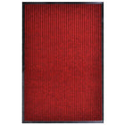 Doormat 117x220 cm PVC red