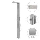 Outdoor shower square stainless steel