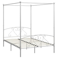 Hemelbedframe Metaal 160 x 200 cm Wit