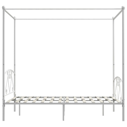 Hemelbedframe Metaal 160 x 200 cm Wit