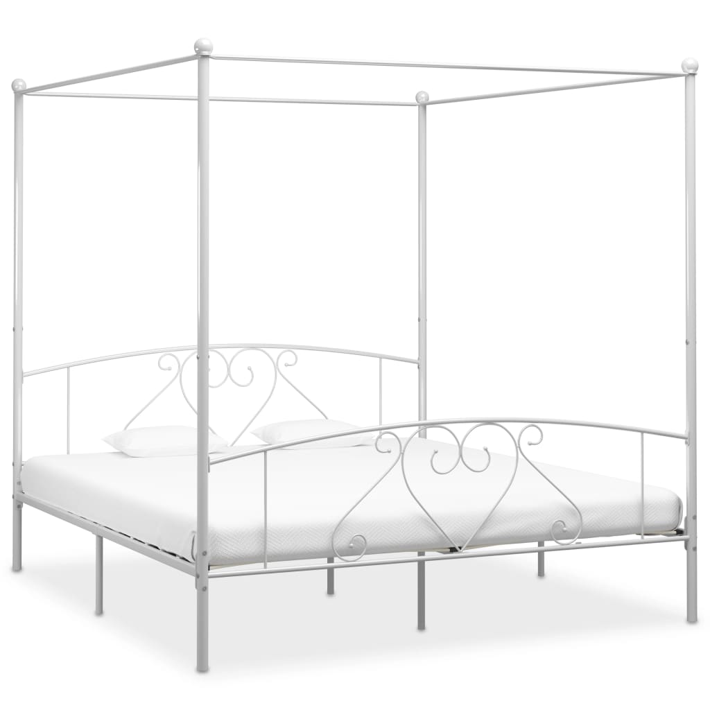 Hemelbedframe Metaal 200 x 200 cm