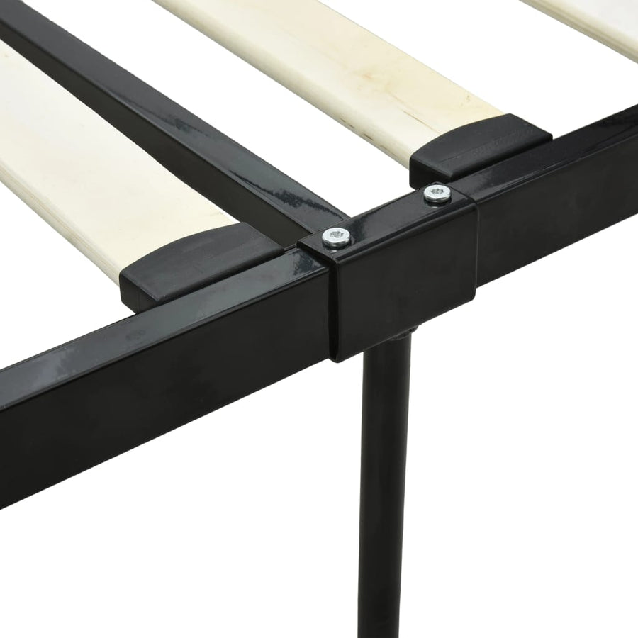 Hemelbedframe Metaal 140 x 200 cm Zwart