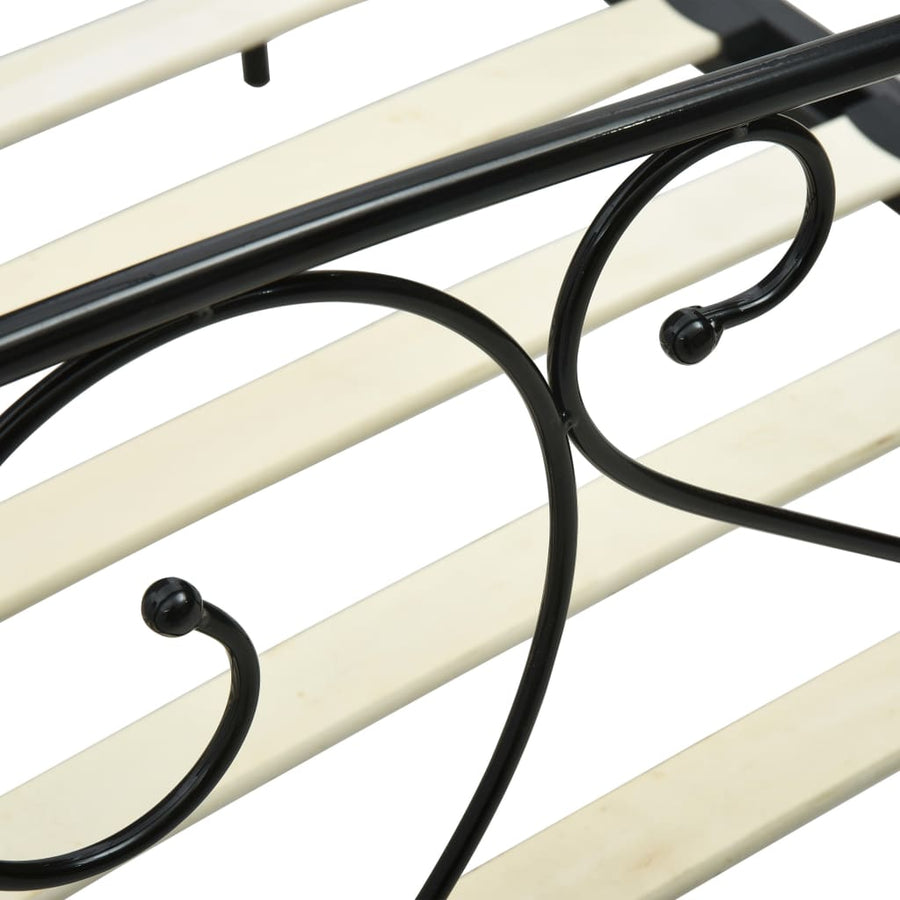 Hemelbedframe Metaal 160 x 200 cm Zwart