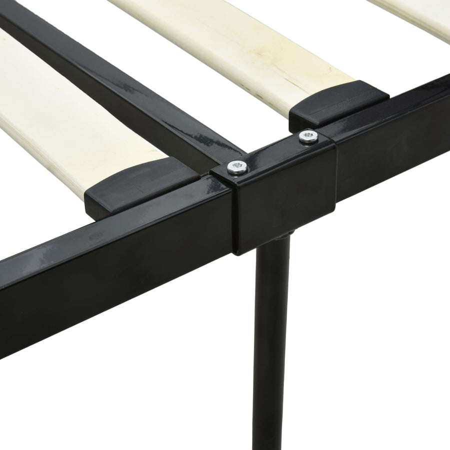 Hemelbedframe Metaal 160 x 200 cm Zwart