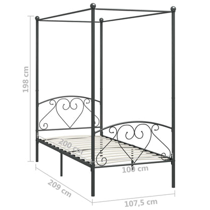 Hemelbedframe Metaal 100 x 200 cm