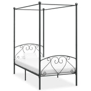 Hemelbedframe metaal 120x200 cm grijs