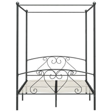 Hemelbedframe Metaal 160 x 200 cm Grijs
