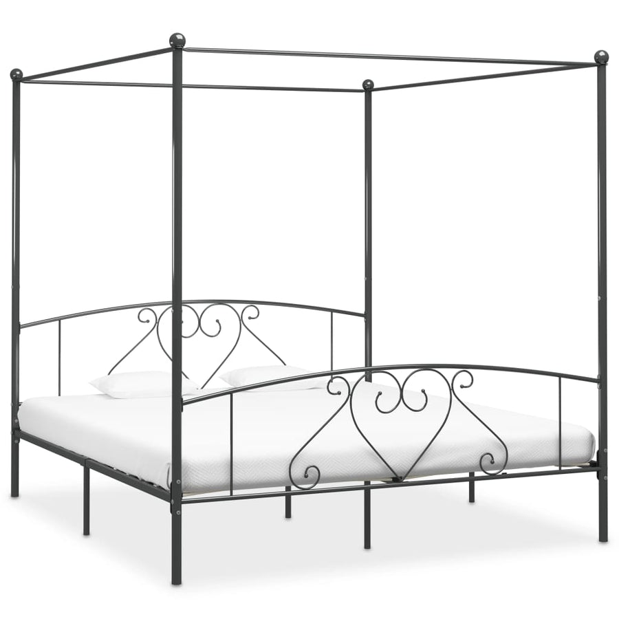 Hemelbedframe Metaal 200 x 200 cm