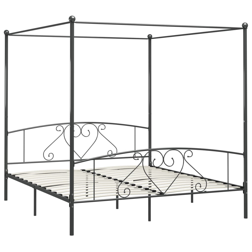 Hemelbedframe Metaal 200 x 200 cm