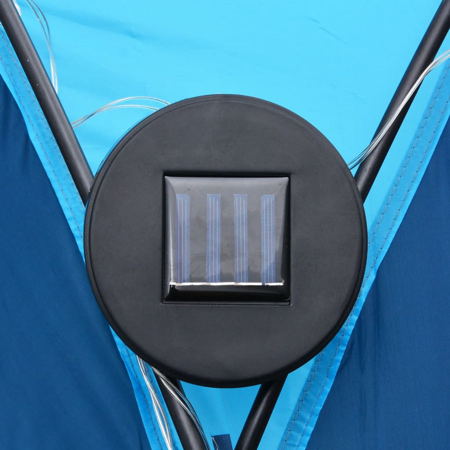 Partytent Met Led En 4 Zijwanden 3,6X3,6X2,3 M Blauw