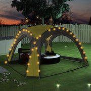 Partytent 3,6x3,6 m groen met LED en 4 zijwanden