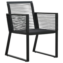 Tuinstoelen Pvc-Rattan Zwart 2