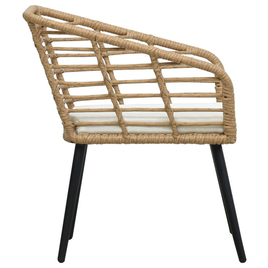 Tuinstoelen Met Kussens Poly Rattan Kleurig Eiken
