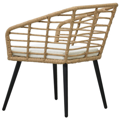 Tuinstoelen Met Kussens Poly Rattan Kleurig Eiken