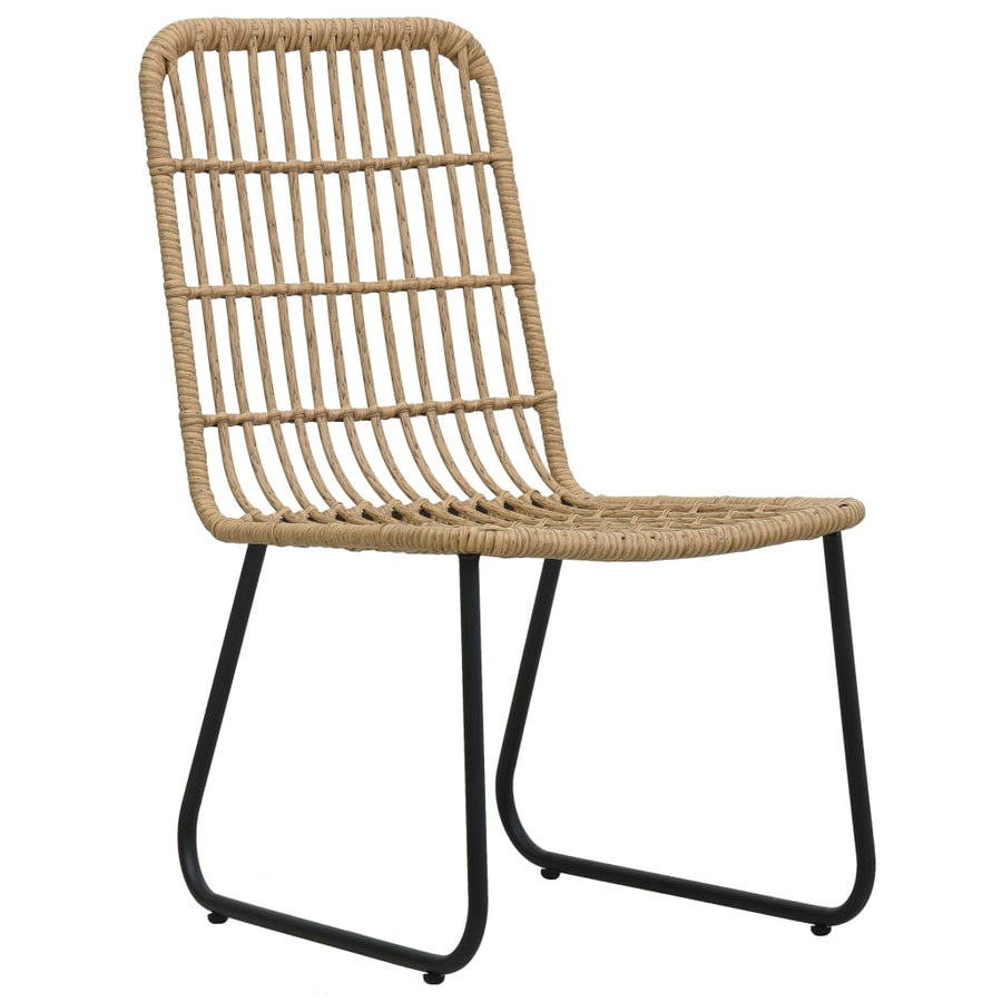 Tuinstoelen Stuks Poly Rattan Kleurig Eiken