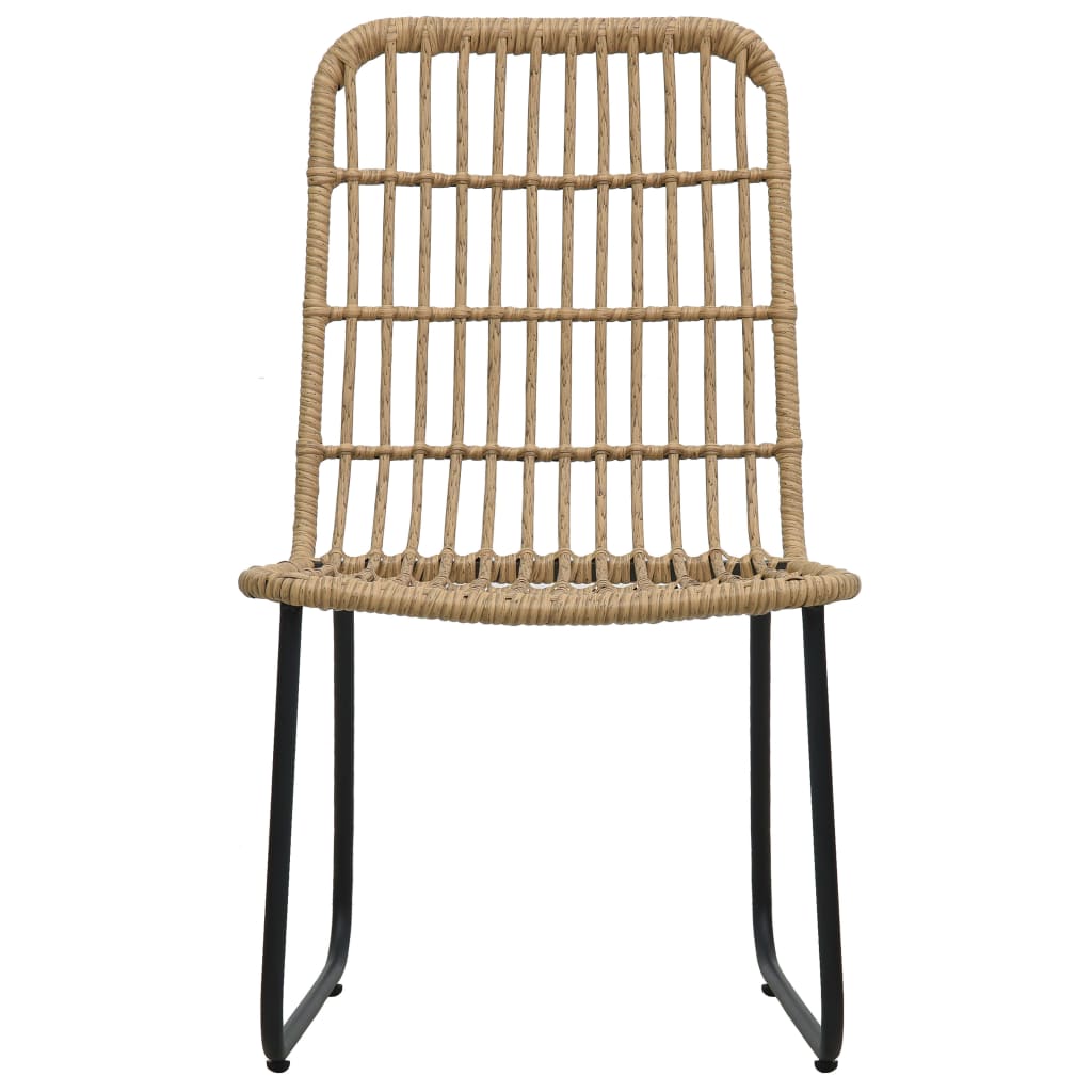 Tuinstoelen Stuks Poly Rattan Kleurig Eiken