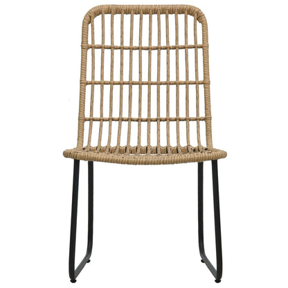 Tuinstoelen Stuks Poly Rattan Kleurig Eiken