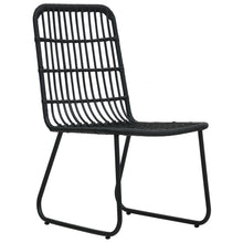 Tuinstoelen Poly Rattan Zwart