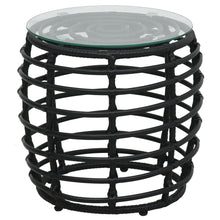 -Delige Bistroset Poly Rattan Zwart