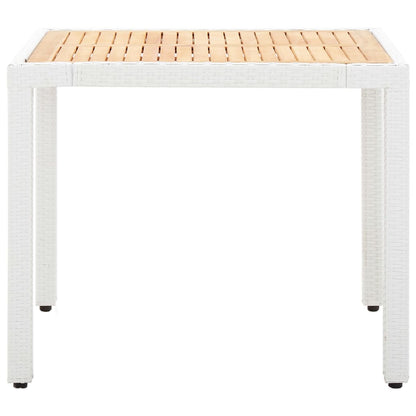 -Delige Tuinset Poly Rattan Wit 5