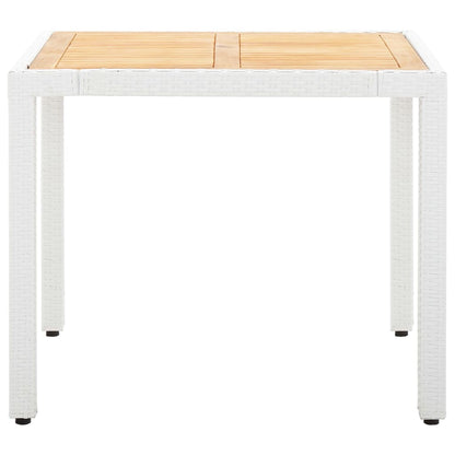 -Delige Tuinset Poly Rattan Wit 5