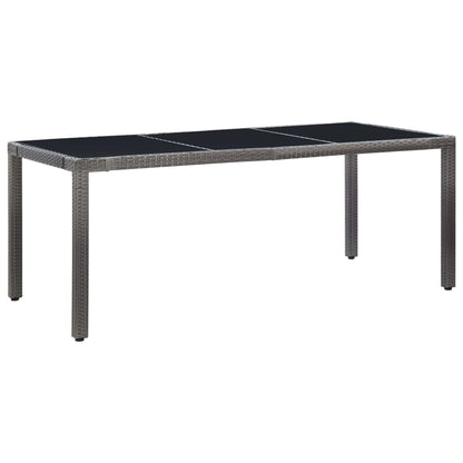 -Delige Tuinset Poly Rattan 9 Grijs