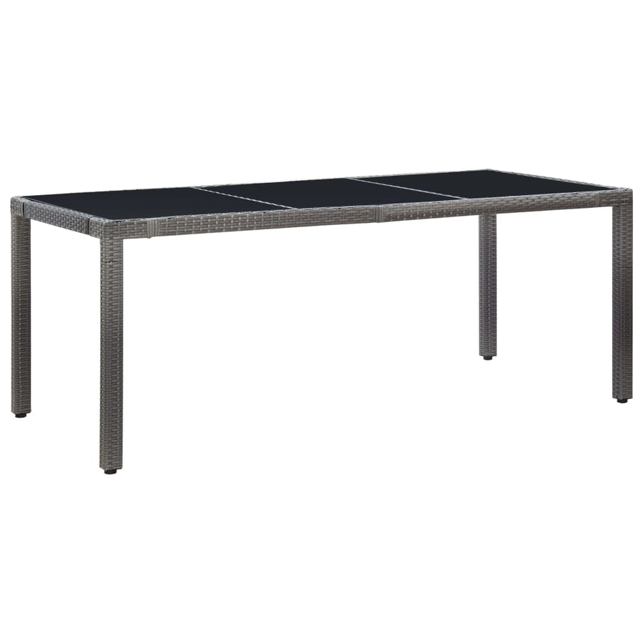 -Delige Tuinset Poly Rattan 9 Grijs