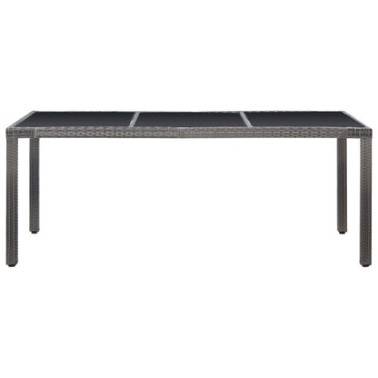 -Delige Tuinset Poly Rattan 9 Grijs