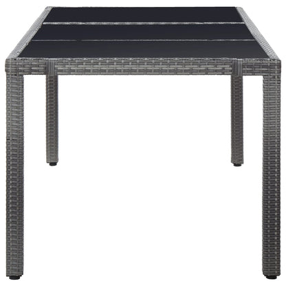 -Delige Tuinset Poly Rattan 9 Grijs