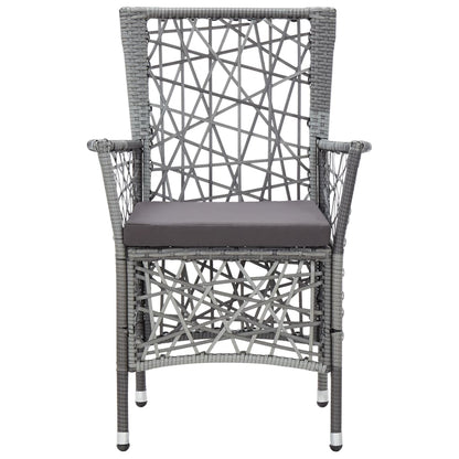-Delige Tuinset Poly Rattan 9 Grijs