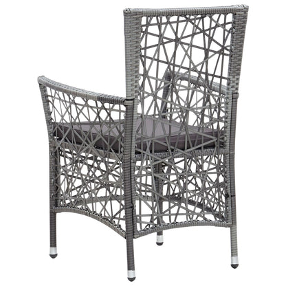 -Delige Tuinset Poly Rattan 9 Grijs