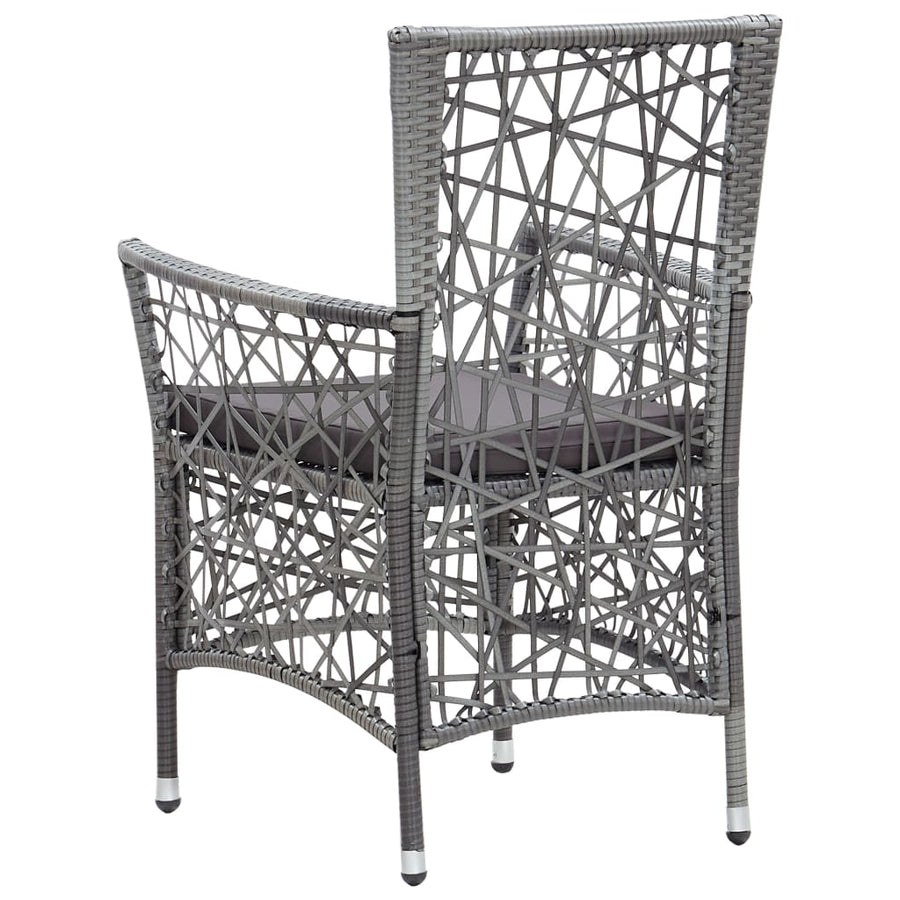 -Delige Tuinset Poly Rattan 9 Grijs