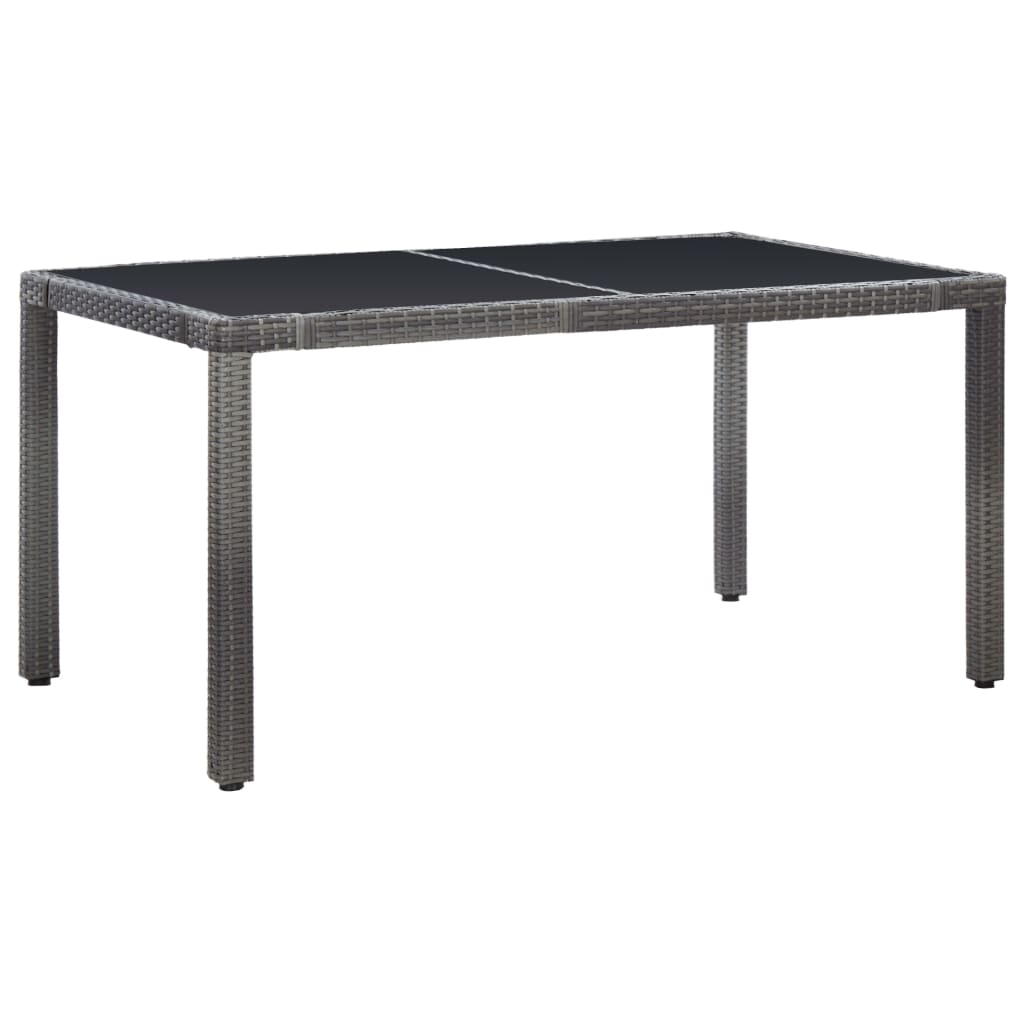-Delige Tuinset Poly Rattan 7 Grijs