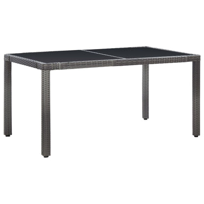 -Delige Tuinset Poly Rattan 7 Grijs
