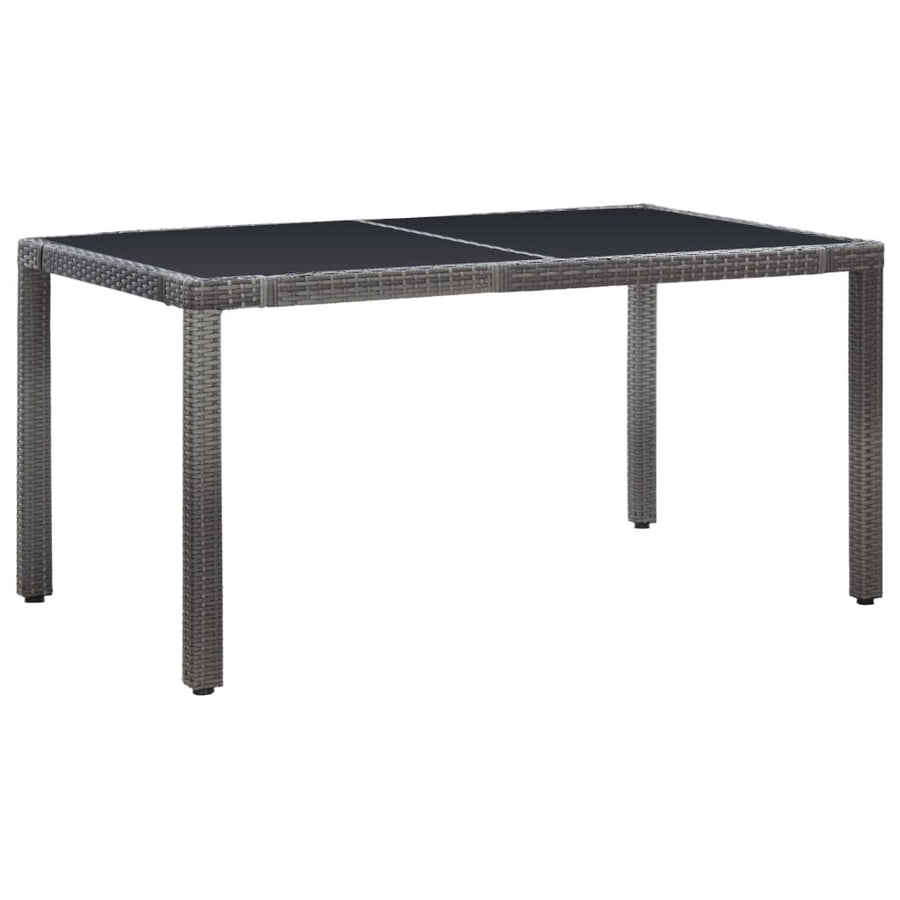 -Delige Tuinset Poly Rattan 7 Grijs