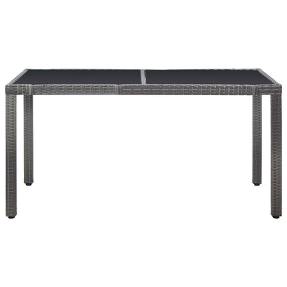 -Delige Tuinset Poly Rattan 7 Grijs