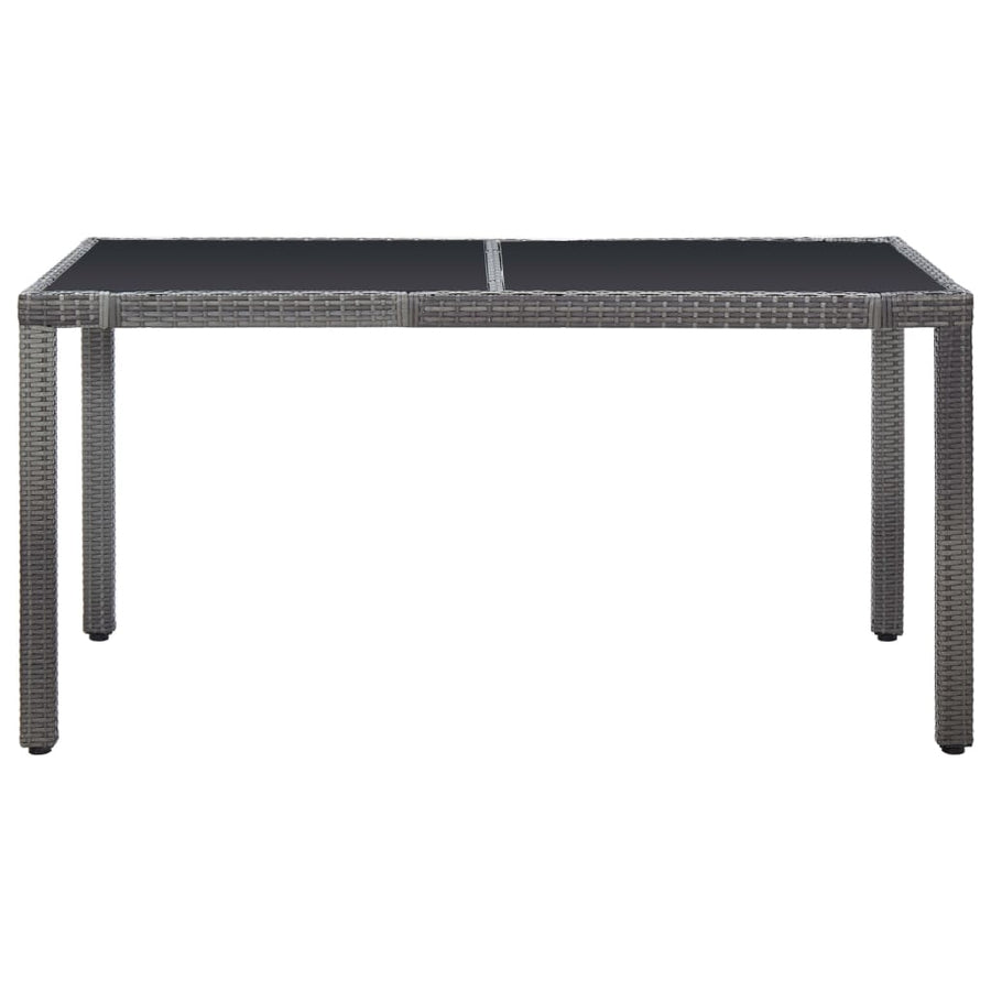 -Delige Tuinset Poly Rattan 7 Grijs
