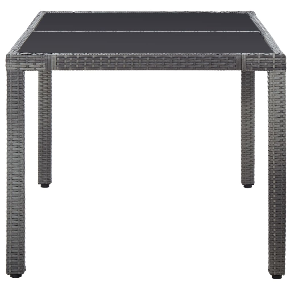 -Delige Tuinset Poly Rattan 7 Grijs